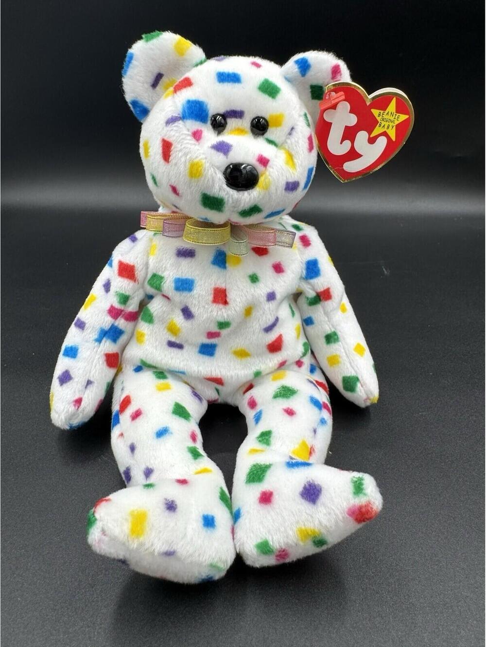 Original Ty 2K Confetti Beanie baby Year 2000 Babies Great Condition Multicolor